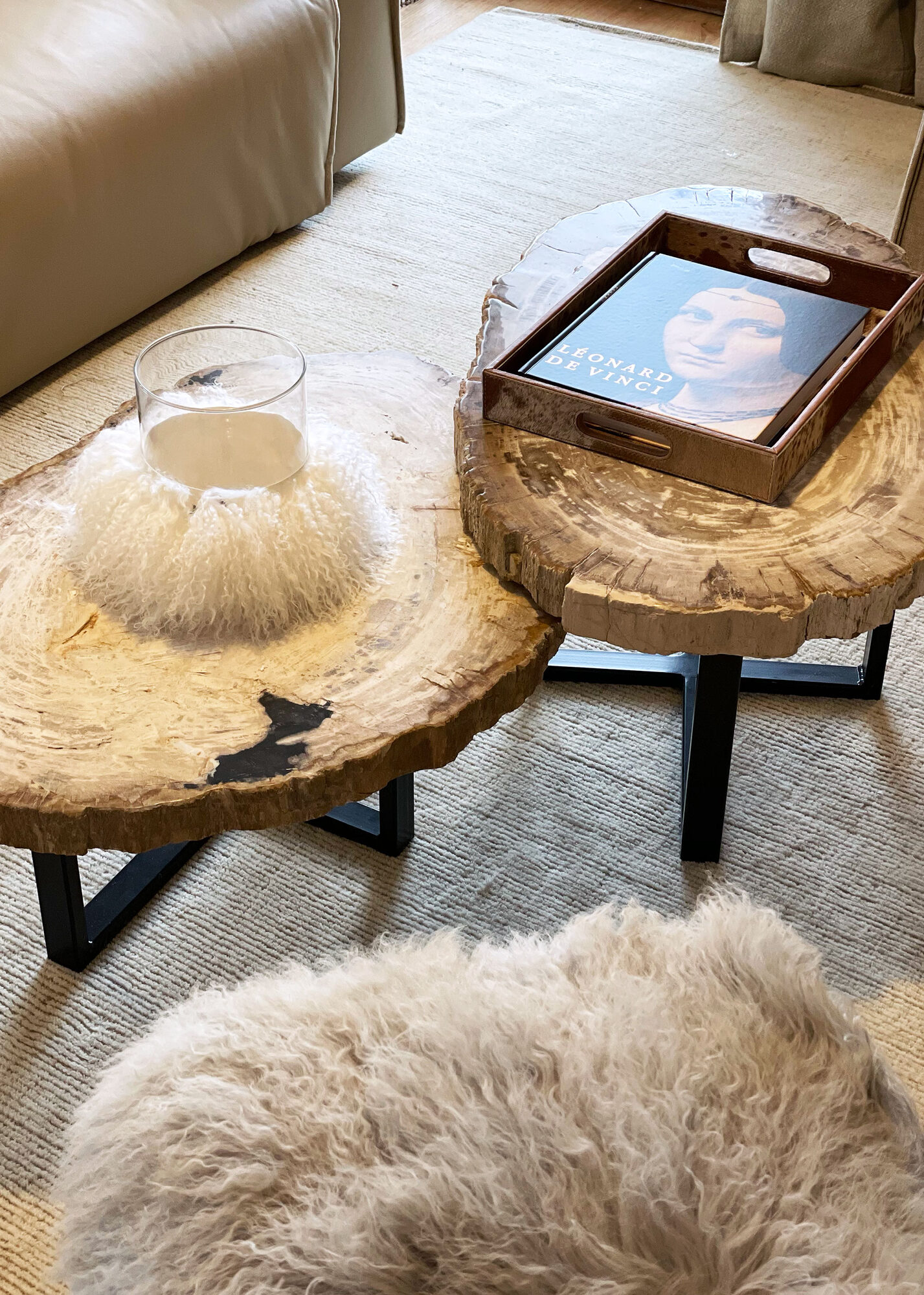 Détail tables basses