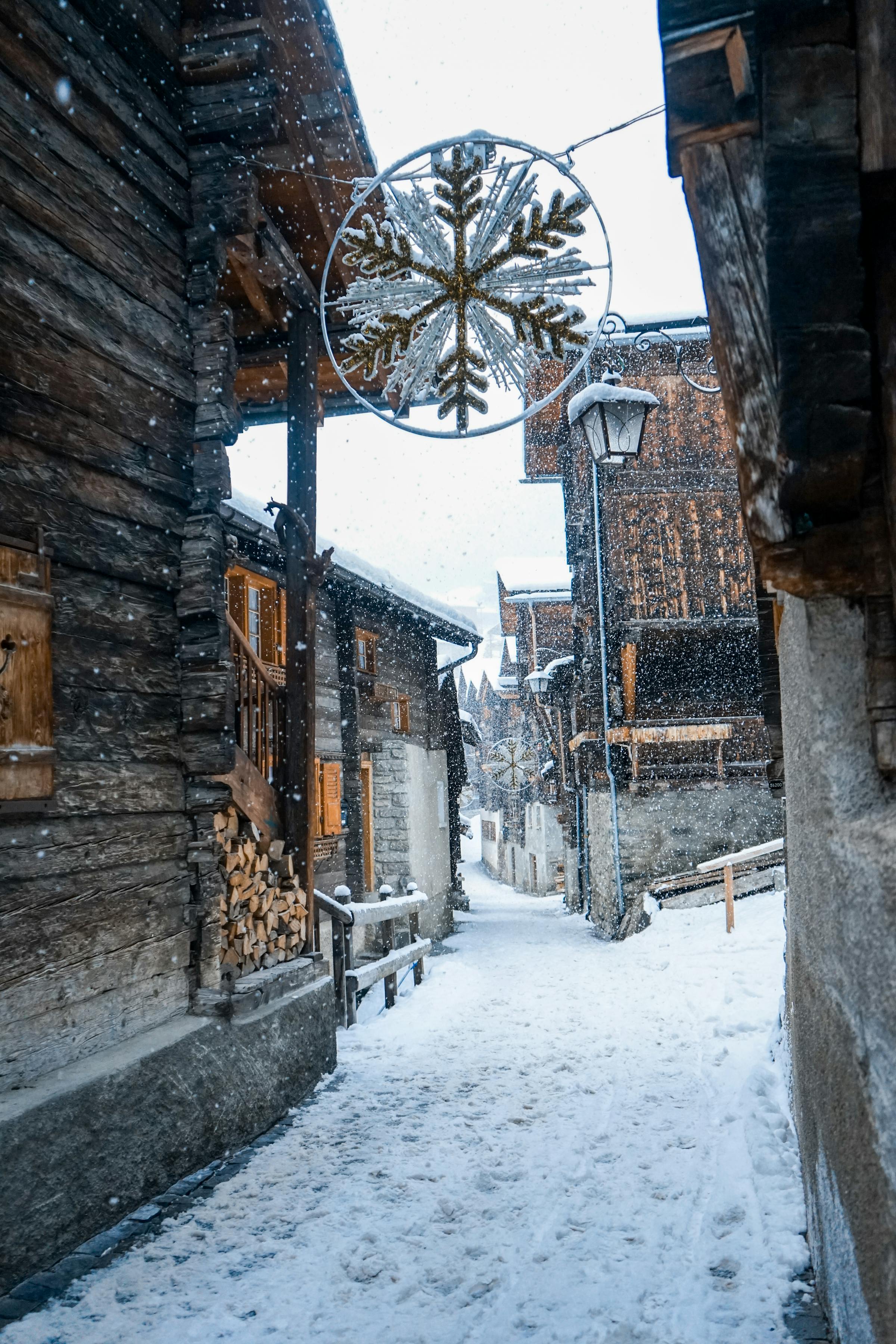 Décoration de Noël à Megève