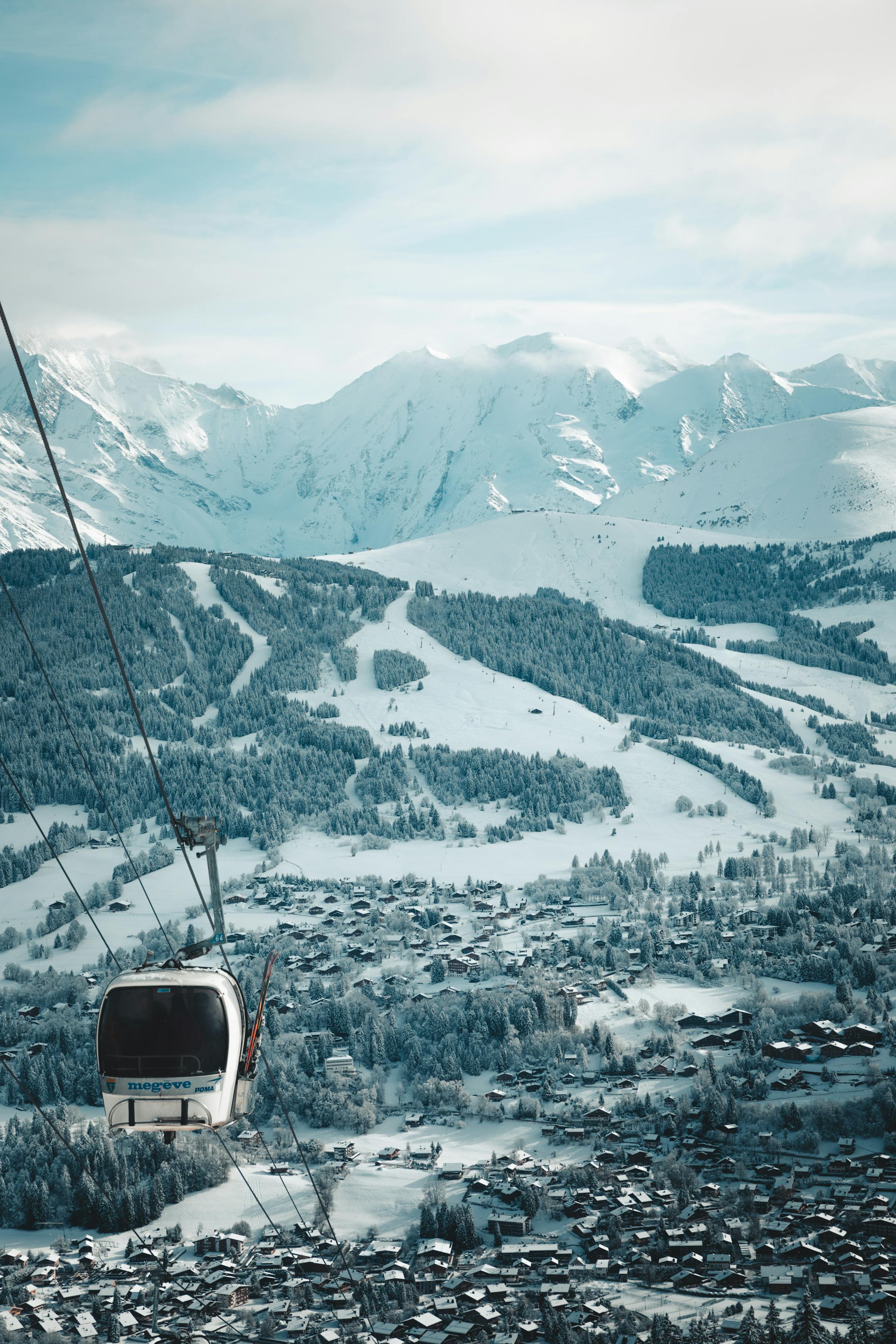 Télécabine Megève — domaine Évasion Mont-Blanc